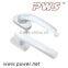 Upvc Window Handle Zinc/Aluminum alloy window handle Puwei PWS Inward Opening Window Handle with key/lock