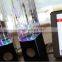 New arrival glitter crystal clear powered speaker, led dancing water portable speaker