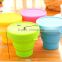 High Quality Silicone Foldable Coffee Cup, Portable Silicone Folding Cup for Travel
