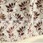 leaf pattern 3 pass woven blackout curtain for hotel