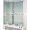 Upright refrigerator with 2-glass doors