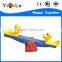 Indoor plastic kids rocking seesaw