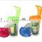 2016 High quality glass shaker water bottle 500ml