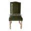 New model green wood chair for dining
