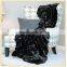 Hot Selling Onyx Mink Couture Throw Faux Fur Blankets 50"x60"