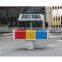 Red yellow blue module traffic signal lights road safety solar flashing light