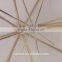 Beautiful manual butterfly golden shaft long umbrella