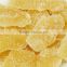 Dried ginger slices and chunks crystallized ginger