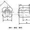 Porcelain Strain Insulator ANSI 54-2 brown color