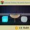 led cube/light up 16 color change cordless remote control illuminbated led cube
