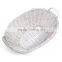wholesale white or natural color wicker basket with 2 side handles, wicker basket wholesale
