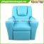 Blue Kids Padded PU Leather Recliner Chair