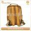 Washable kraft paper comfortable backpack hot sell brown kraft paper high school backpack