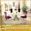 Popular Modern Round Marble Top Wedding Table With Steel Legs