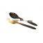 Horn fork and spoon with fashionable design and natural color, 100% handmade