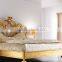 Exquisite French Palace Style Handmade Upholstery Cozy Bed of Wingback Shaped with Nightstand and Bench BF12-03254j