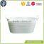 Galvanized Zinc Metal oval Bucket Vase
