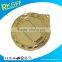 super quality golden plating football medal