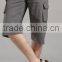 man shorts, MTM service, half leg length shorts, gray shorts