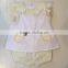 New design wholesale kids clothing high quality baby lemon embroider clothes suit for baby girls clothes set