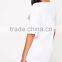 Custom Logo Design Women Nightie V Neck Rayon&Spandex Nightgown With Drop Sleeve Front Print T-Shirt Dress