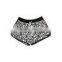 black and white couple beach shorts