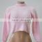 M1145 Runwaylover 2016 Latest Design Fashion Ladies Fur Turtleneck Sweater Tops