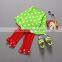 Wholesale Reindeer Cotton Toddler Baby Girls Christmas Outfit