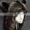 Europe and the United States fashion fake fur hat scarf gloves one animal hat faux fur hat plush cartoon cap red wolf