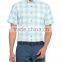 Green Solid Regular Short Sleeve Buttoned Shirt