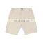 Dark Navy 80% Cotton 20% Linen shorts strap loop at waist shorts pants with two front thigh button pockets