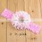 NEW lace Baby Headbands Boutique flower +pearl hair accessories for kids