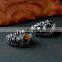 Vintage Silver Rock Men Titanium Ring