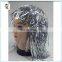 Cheap Unisex Short Silver Tinsel Carnival Party Wigs HPC-0052
