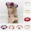 Women Girls Rose Flower Wedding Party Beach Tiara Crown Elastic hair headband Garland