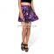 Youthful fashion design digital printing lady short skirt