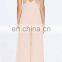 classical fashionable sleeveless V neck hollow front with long jumpsuit clothing