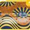 Cheap Polyester Printed Fabric With Golden Powder or Silver Powder