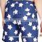 Men stars printed drawstring swimwear beach board shorts