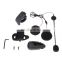 V8 1200m 5 Riders Motorcycle Helmet Intercom Stereo Headset with Remote Controller