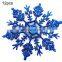 dropshipping high quality creative 12 PCS Christmas Tree Snowflake Decorative Pendant Loose Powder