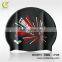 Fashion Silicone Swim Cap Hat for Women Long Hair With Ear Cup Waterproof
