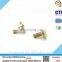 Brass knurled thumb screw with slotted head
