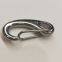 50mm Boat Marine Stainless Steel Egg Shape Spring Snap Hook Clips Quick Link Carabiner Buckle Eye Shackle