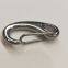 Stainless Steel Carabiner Spring Snap Hook Egg Shape Safety Clips