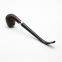 245mm Length wooden resin medium tobacco pipe with small black carving head for smoking