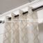 100%Polyester Multifunctional Grommet Style Jacquard sheer diamond curtain