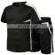 Wholesale men 2 two piece gym mesh t shirt and shorts set