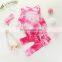 2Pcs Set Baby Girls Clothes Set Tie-Dye Print Round Neck Long Sleeve Romper Tops Pants Summer Autumn Baby Boy Girls Suit 0-24M