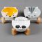 Wholesale Japan Style Printed White Custom Marble Ceramic Cat Pet Dog Bowl